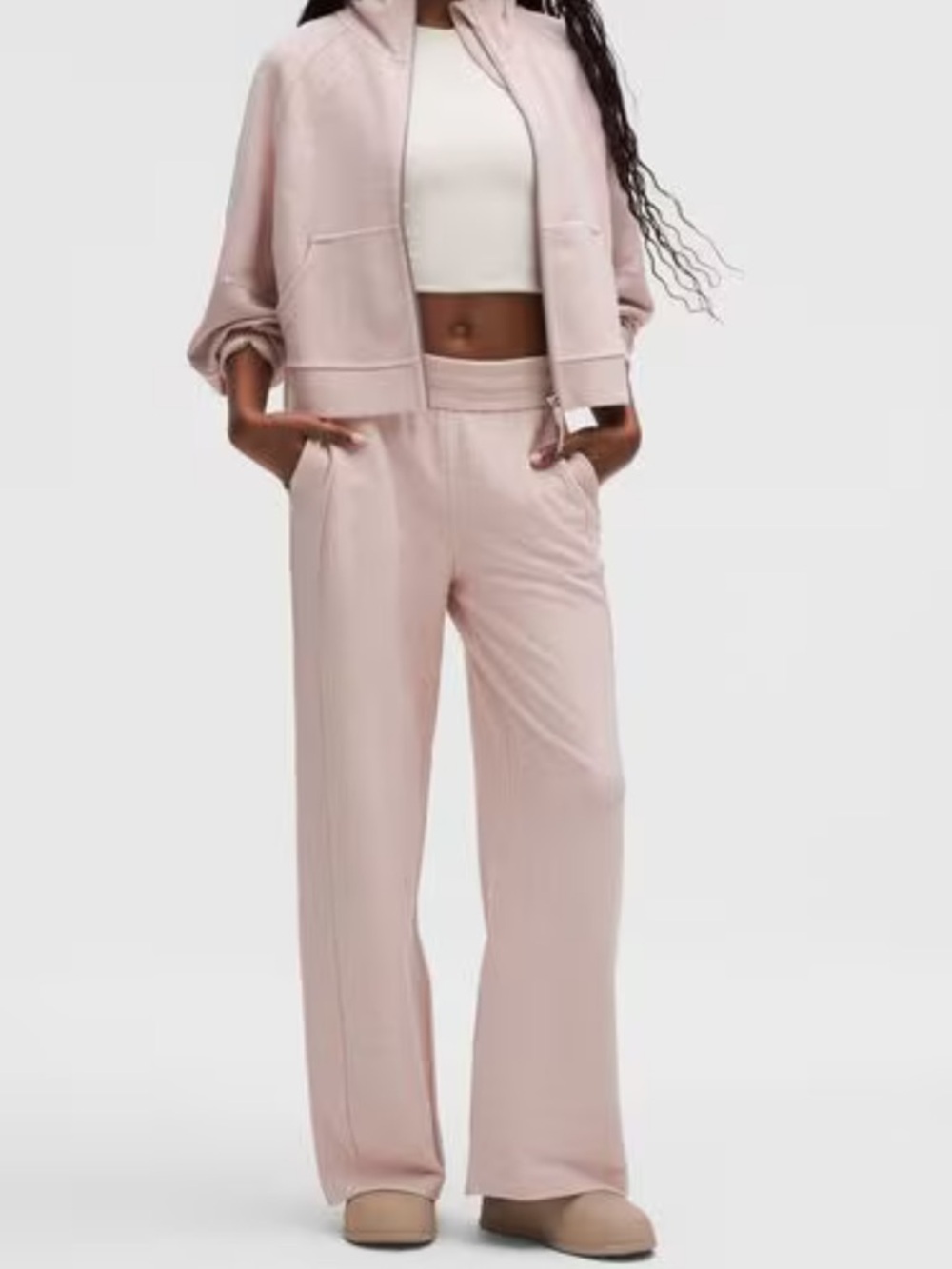 Lululemon Scuba Mid-Rise Wide-Leg Pant, Waffle